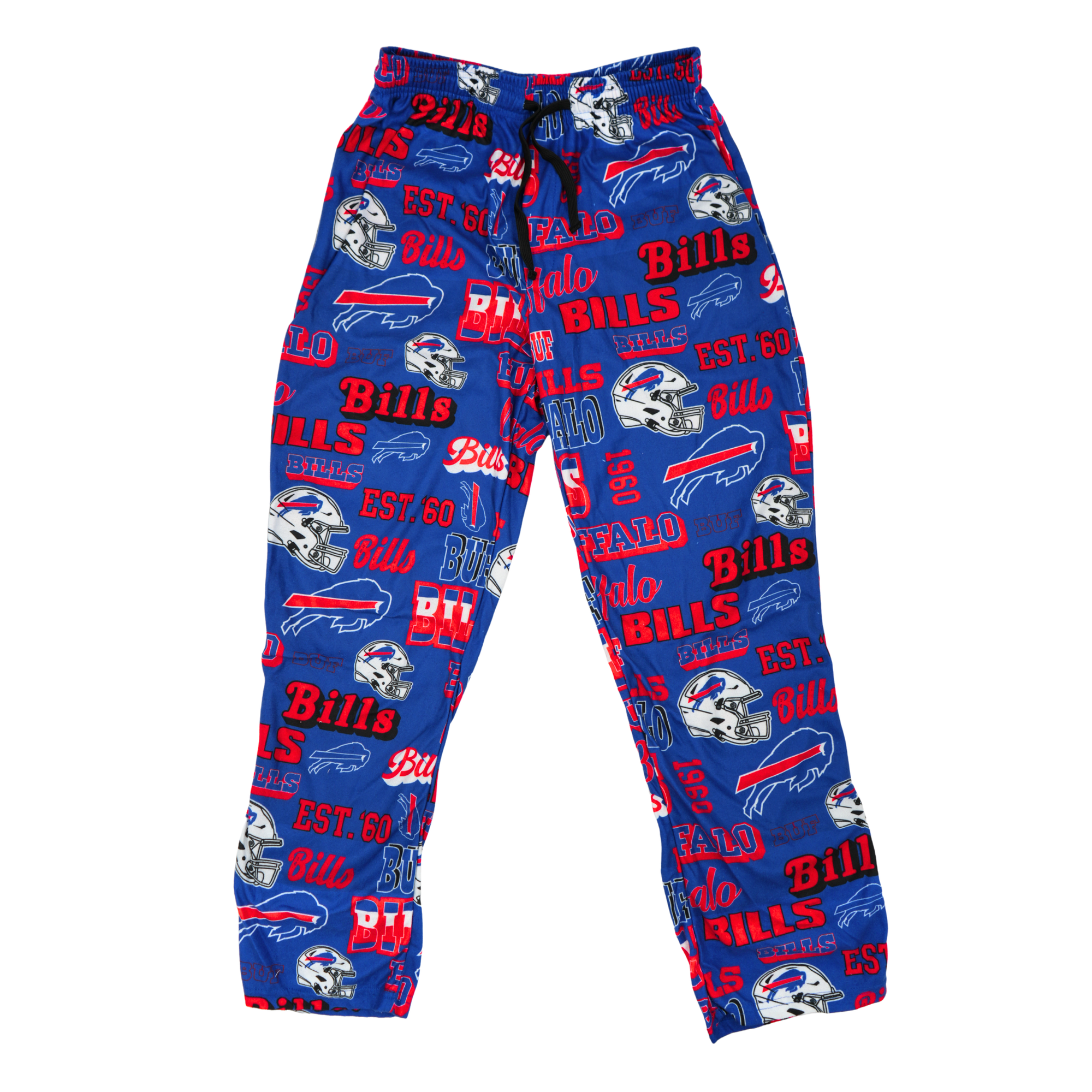 Buffalo Bills Red, White, & Blue Repeat Writing/Logos Pajama Pants