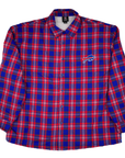 Buffalo Bills Sherpa Lined Red, White, & Blue Flannel Shacket