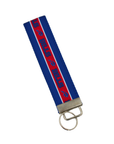 Buffalo Bills Striped Woven Wristlet Keychain