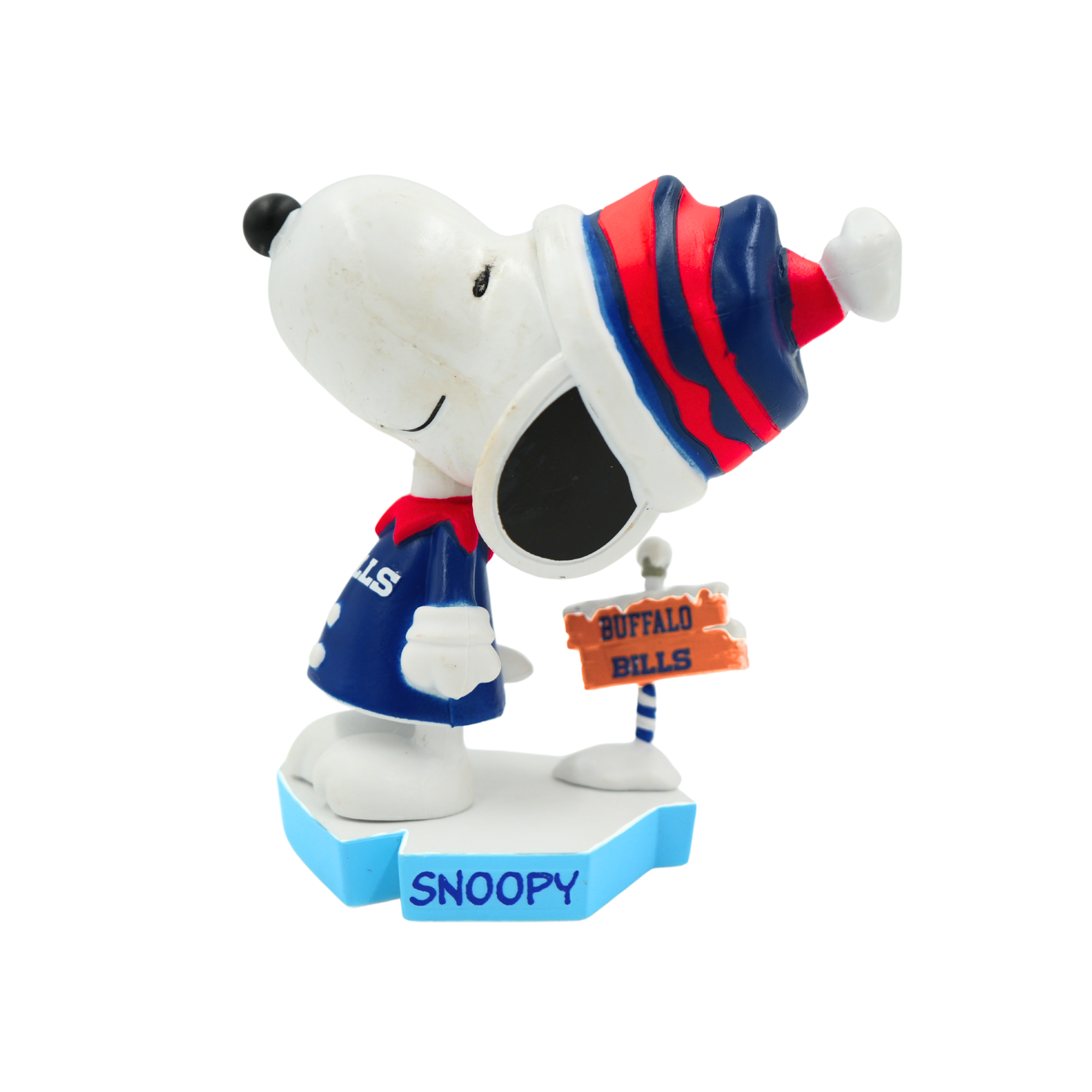 Buffalo Bills Winter Snoopy Bobblehead