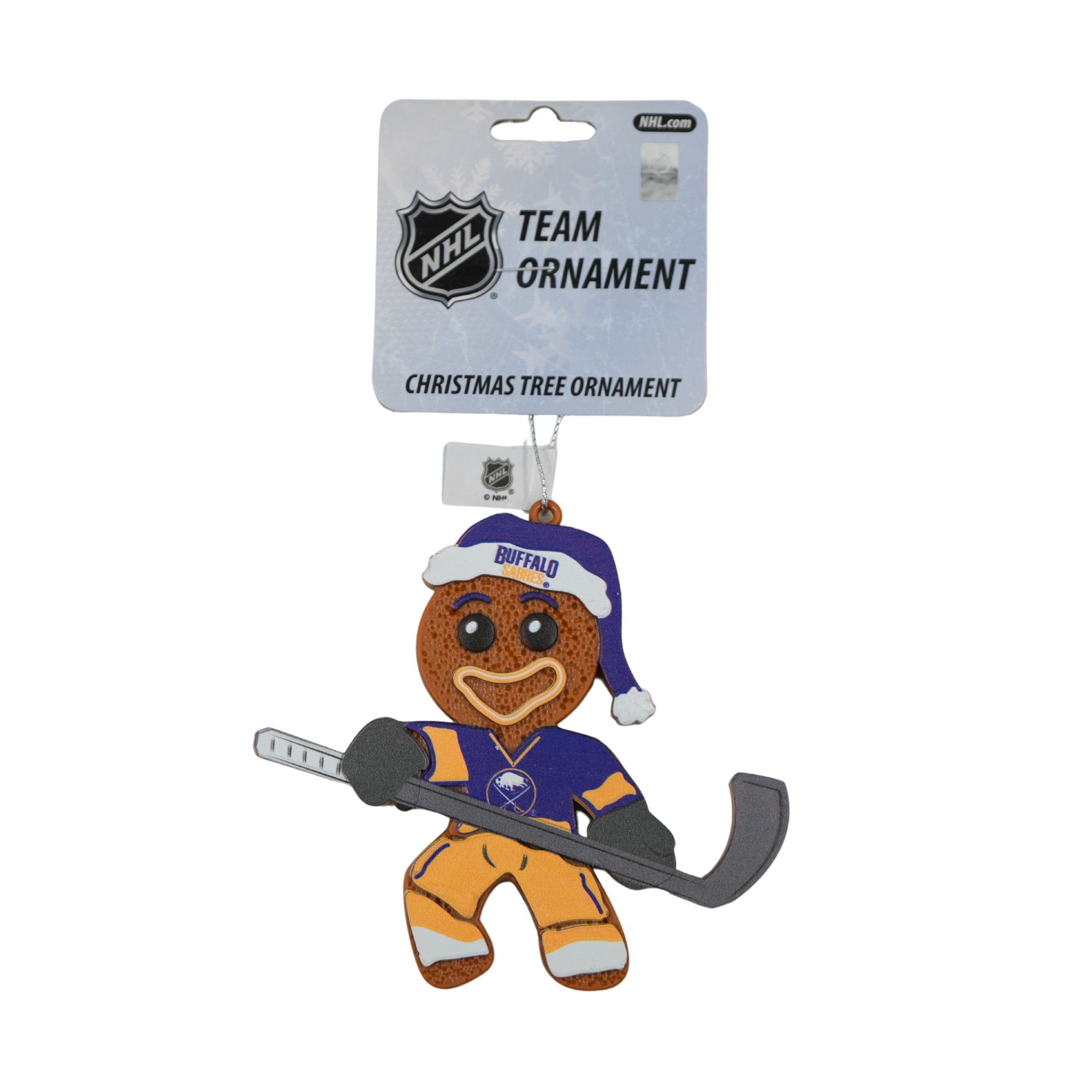Buffalo Sabres Gingerbread Man Holiday Ornament