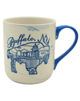 Buffalo Skyline Marble Mug - Blue