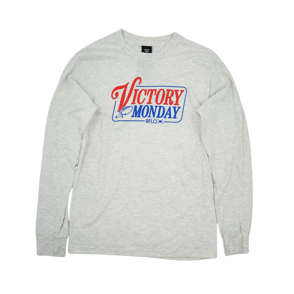 Victory Monday Gray Long Sleeve Shirt | The BFLO Store