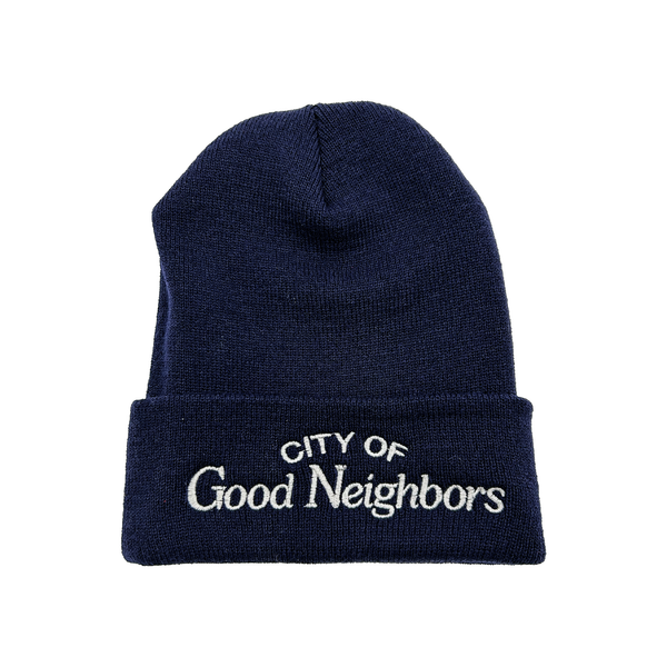 City Of Good Neighbors Navy Blue Knit Beanie | The BFLO Store