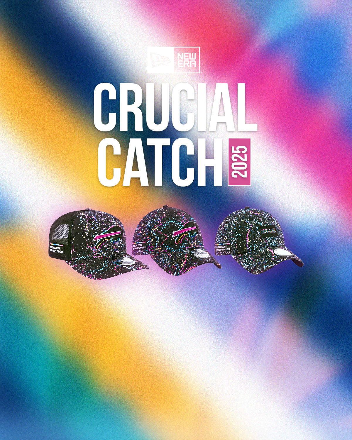 new era 2025 buffalo bills crucial catch hat collection.