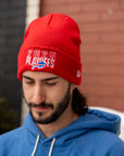 New Era Buffalo Bills 2025 Playoffs Red Knit Beanie