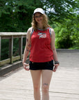 Women's New Era Buffalo Bisons Stars & Stripes Red Tank Top