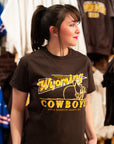 Wyoming Cowboys Espresso Short Sleeve Shirt