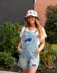 Women's Buffalo Bills Denim Shortalls