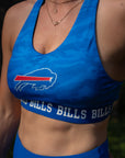 Women's Buffalo Bills Royal Blue Camo Sports Bra