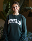 Buffalo Collegiate Style Forest Green Crewneck