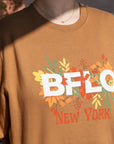 BFLO New York Fall Duck Brown Crewneck