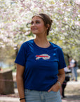Women's New Era Bills With Floral Logo Royal T-Shirt
