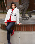 Women's Buffalo Sabres 4Her White Denim Cropped Jacket