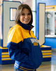 Women's Buffalo Sabres Royal & Gold Quarter Zip Starter Jacket