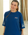 Women's DKNY Buffalo Bills Sport Royal Oversized Shirt