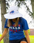 Women's New Era Bills Repeat Royal Short Sleeve Shirt