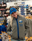 Women's New Era Buffalo Sabres Gray Full Zip Jacket