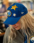 Women's New Era 9FORTY Buffalo Sabres Glitter Stardom A-Frame Hat