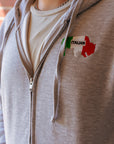 Buffalo Italian Heritage Gray Zip-Up Hoodie