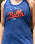 Women's New Era Bills Royal Space Dye Tank Top