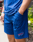 Buffalo Bills Heathered Team Color Hybrid Walking Shorts