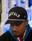 Black White Black Performance Rope "Buffalo" Hat