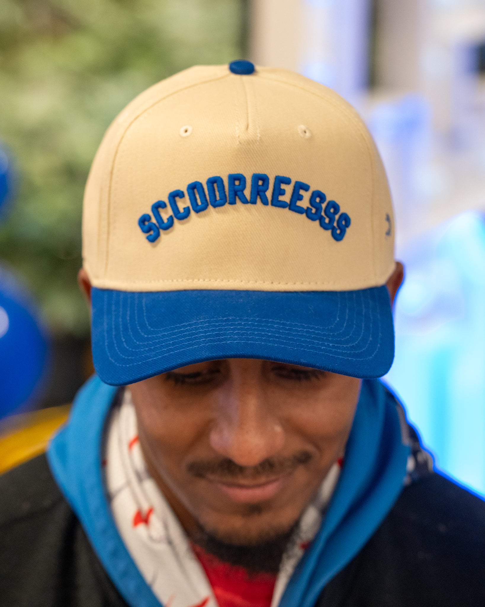 Cream Two Tone Royal "Sccoorreesss" Hat