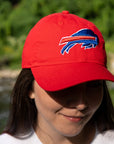 Women's New Era 9TWENTY Bills Charging Buffalo Red Adjustable Hat