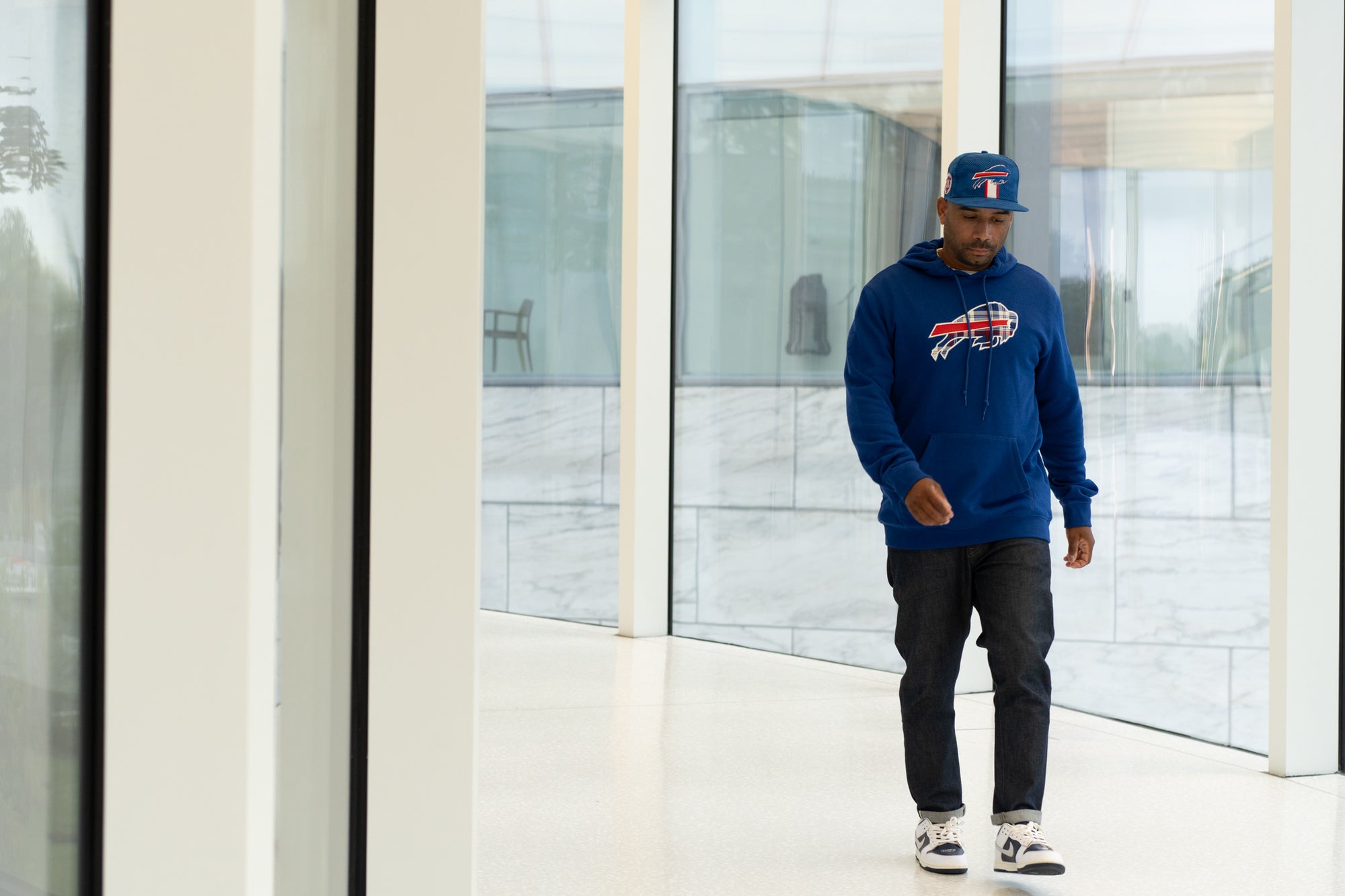 New Era Bills 3rd Down Royal Pullover Hoodie