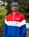 New Era Bills 3rd Down Pullover Hooded Quarter-Zip