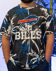 Buffalo Bills Floral Palm Rash Guard Short Sleeve Shirt