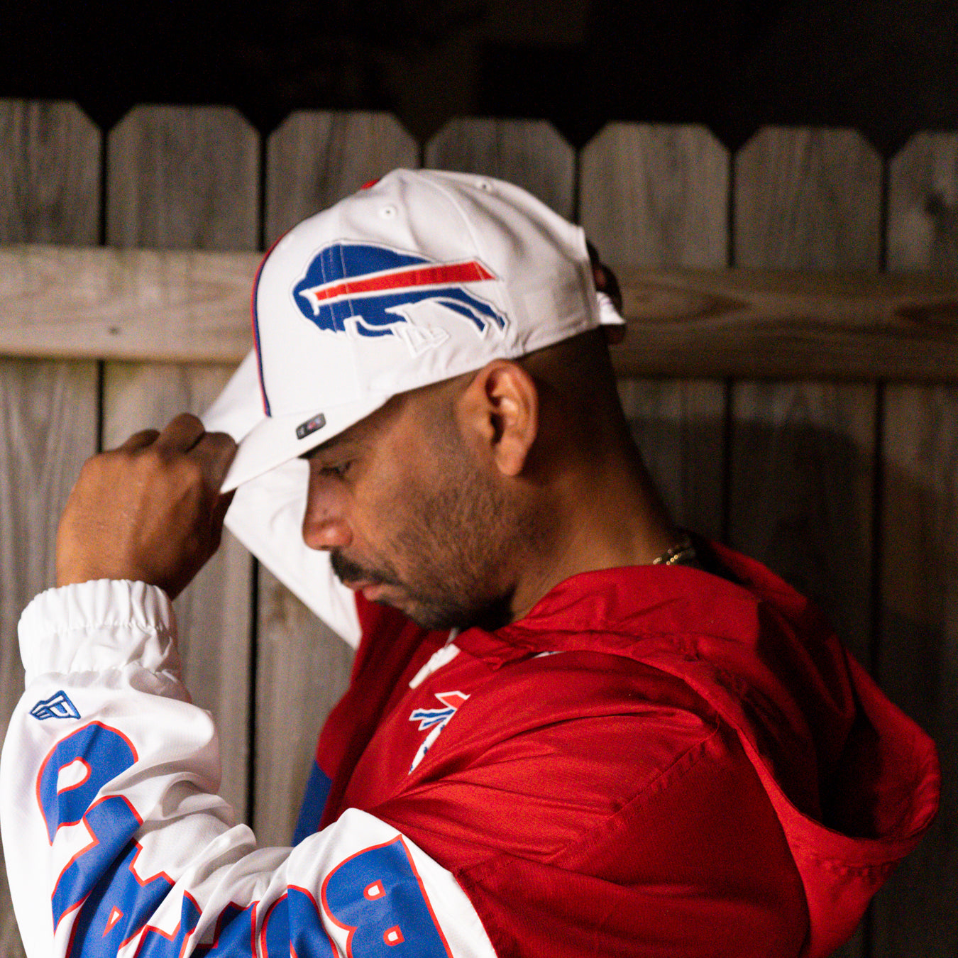 New Era 9FIFTY Buffalo Bills White Helmet Snapback Hat