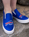 Women's Buffalo Bills Glitter Slip On Canvas Shoes