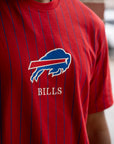 New Era Buffalo Bills Red Pinstripe T-Shirt