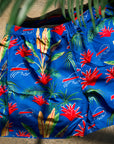 Buffalo Bills Royal Blue With Floral Swim Trunks