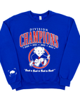 BFLO Store Limited Edition Buffalo Football Division Champions Royal Blue Crewneck