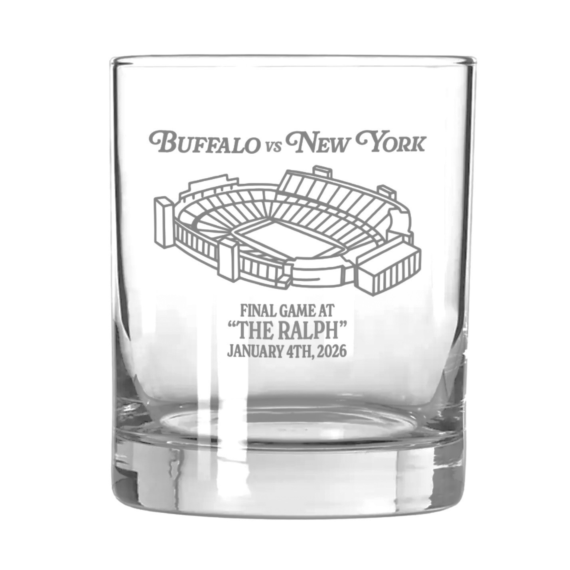 Final Game at The Ralph Double Old Fashioned Rocks Glass