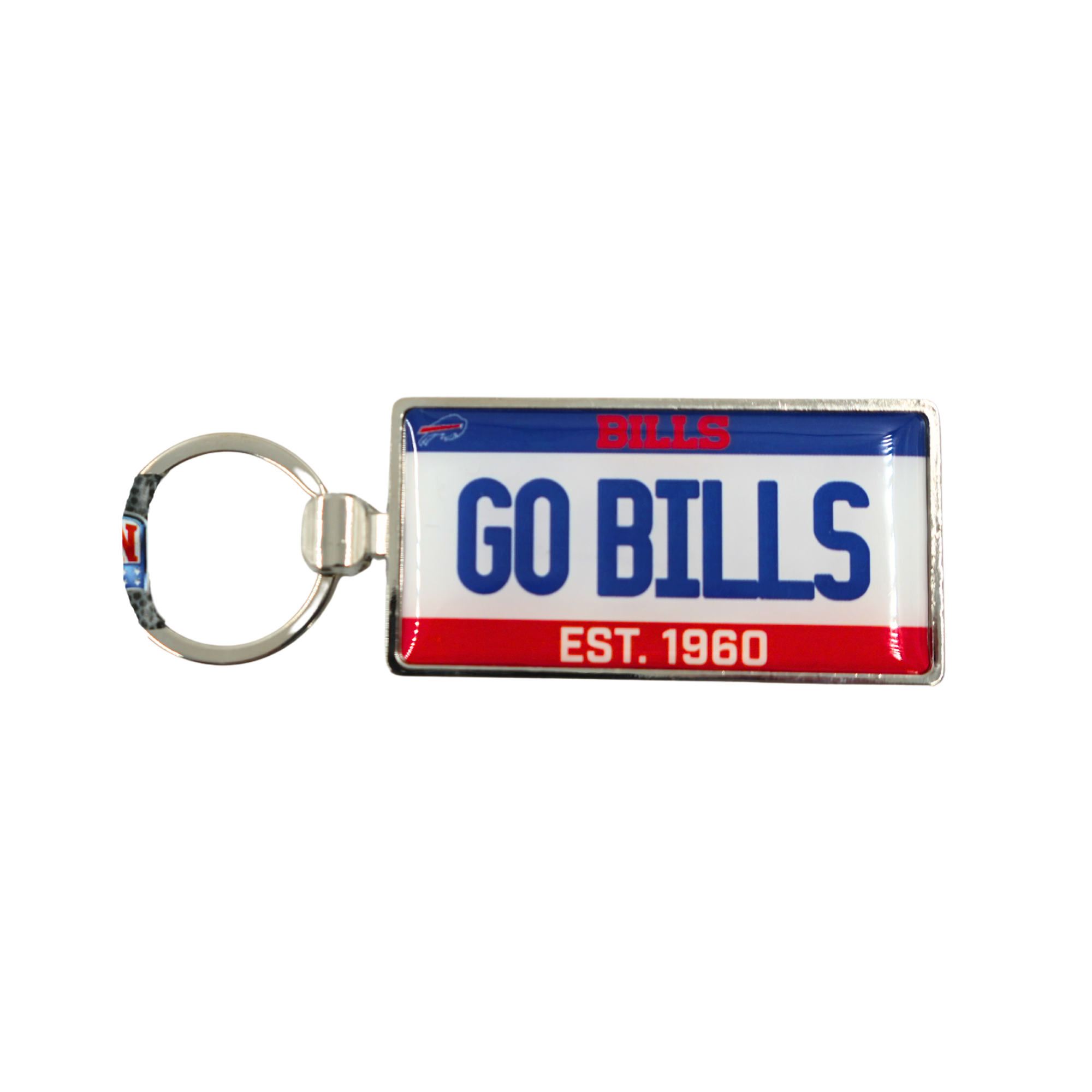 Go Bills Est 1960 License Plate Keychain