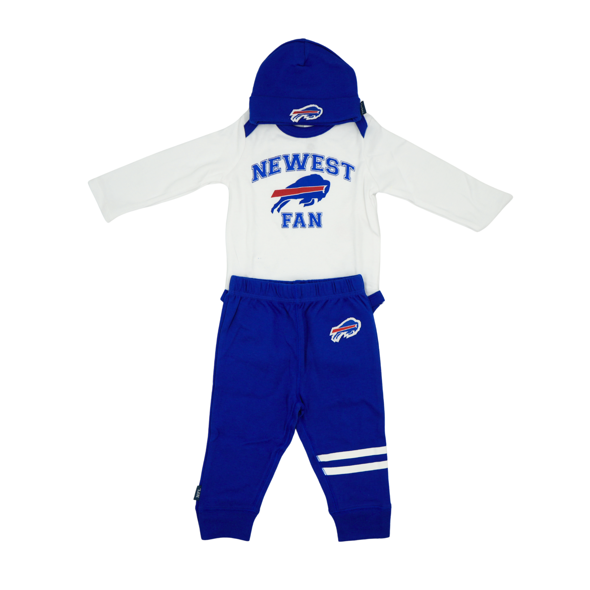 Infant Gerber Buffalo Bills 3-Piece Blue & White Outfit