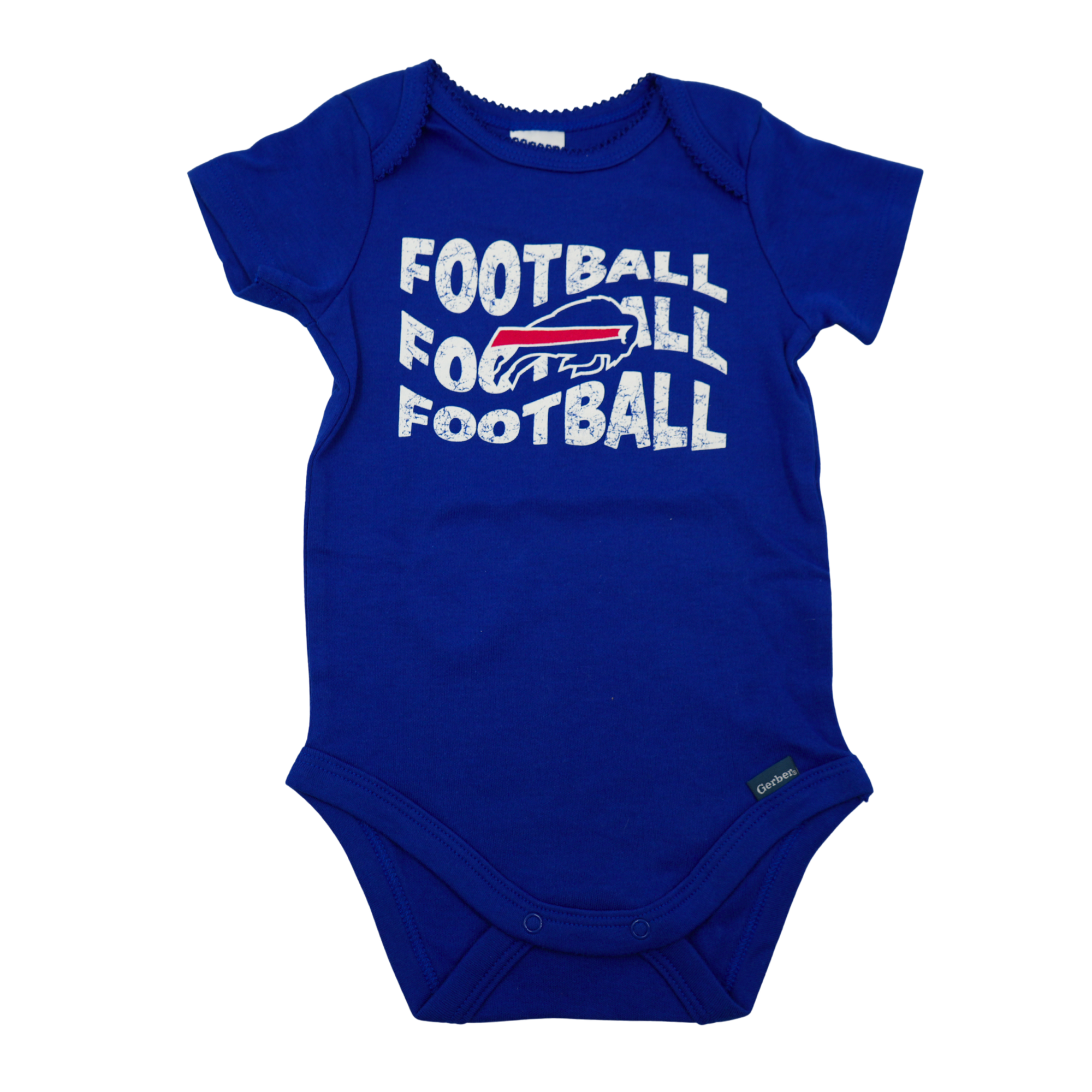 Infant Gerber Buffalo Bills Blue Football Chant Onesie