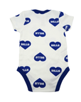 Infant Gerber Buffalo Bills Blue & White Hearts Onesie
