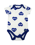 Infant Gerber Buffalo Bills Blue & White Hearts Onesie