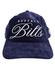 New Era 19TWENTY Buffalo Bills Script Navy Blue Corduroy Adjustable Hat