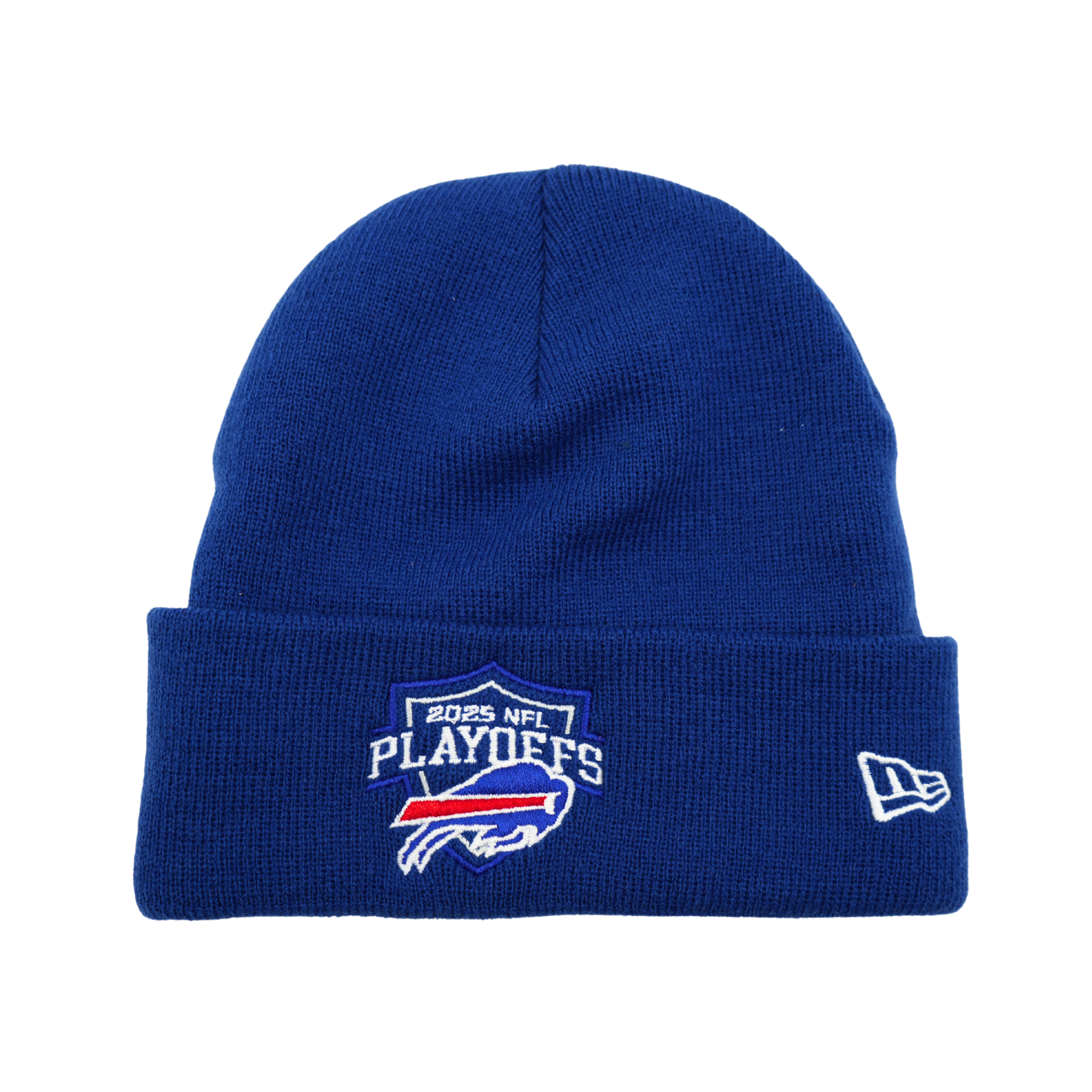 New Era Buffalo Bills 2025 Playoffs Blue Knit Beanie