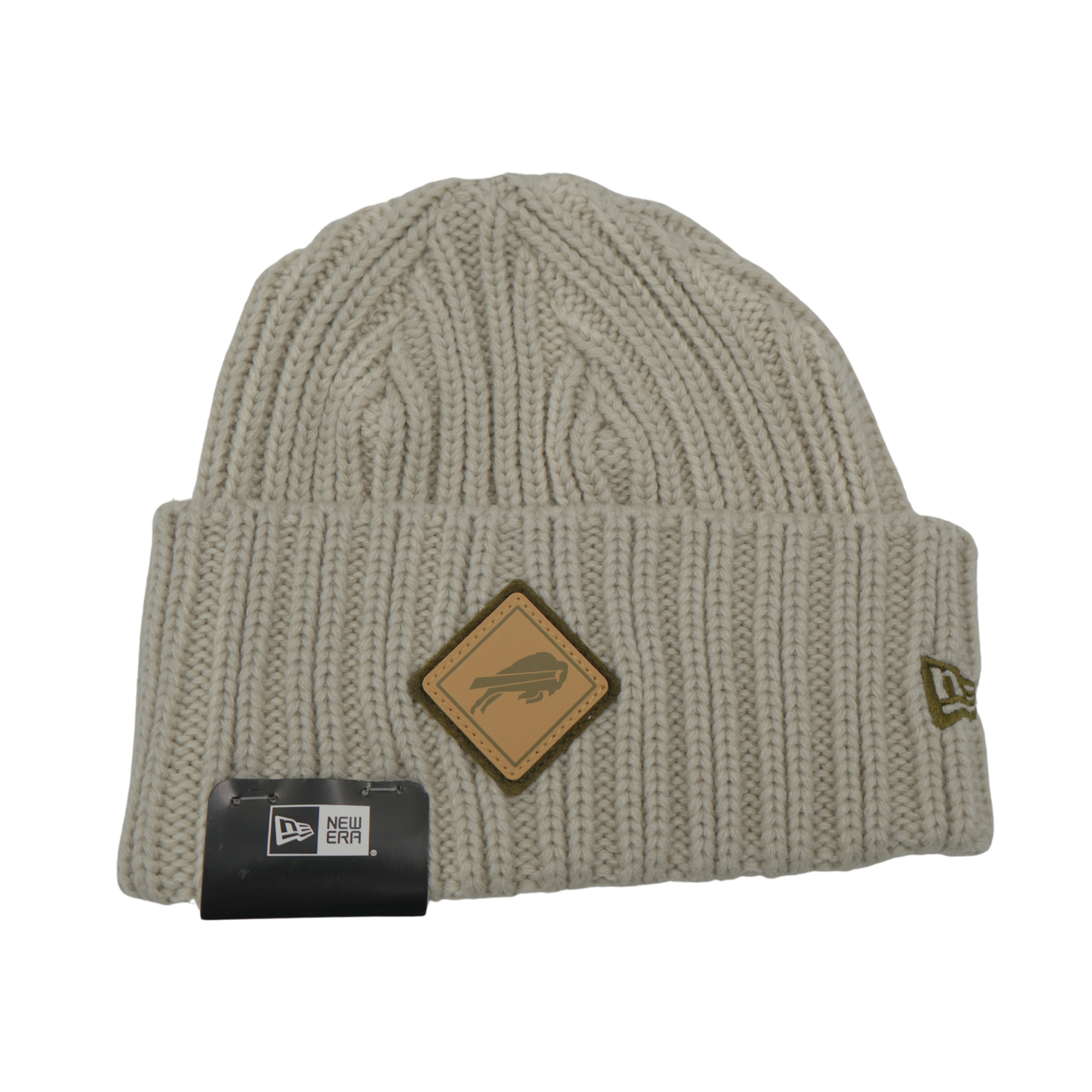 New Era Buffalo Bills Beige Knit Beanie
