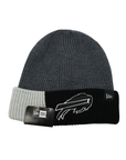 New Era Buffalo Bills Black & Gray Colorblocking Knit Beanie