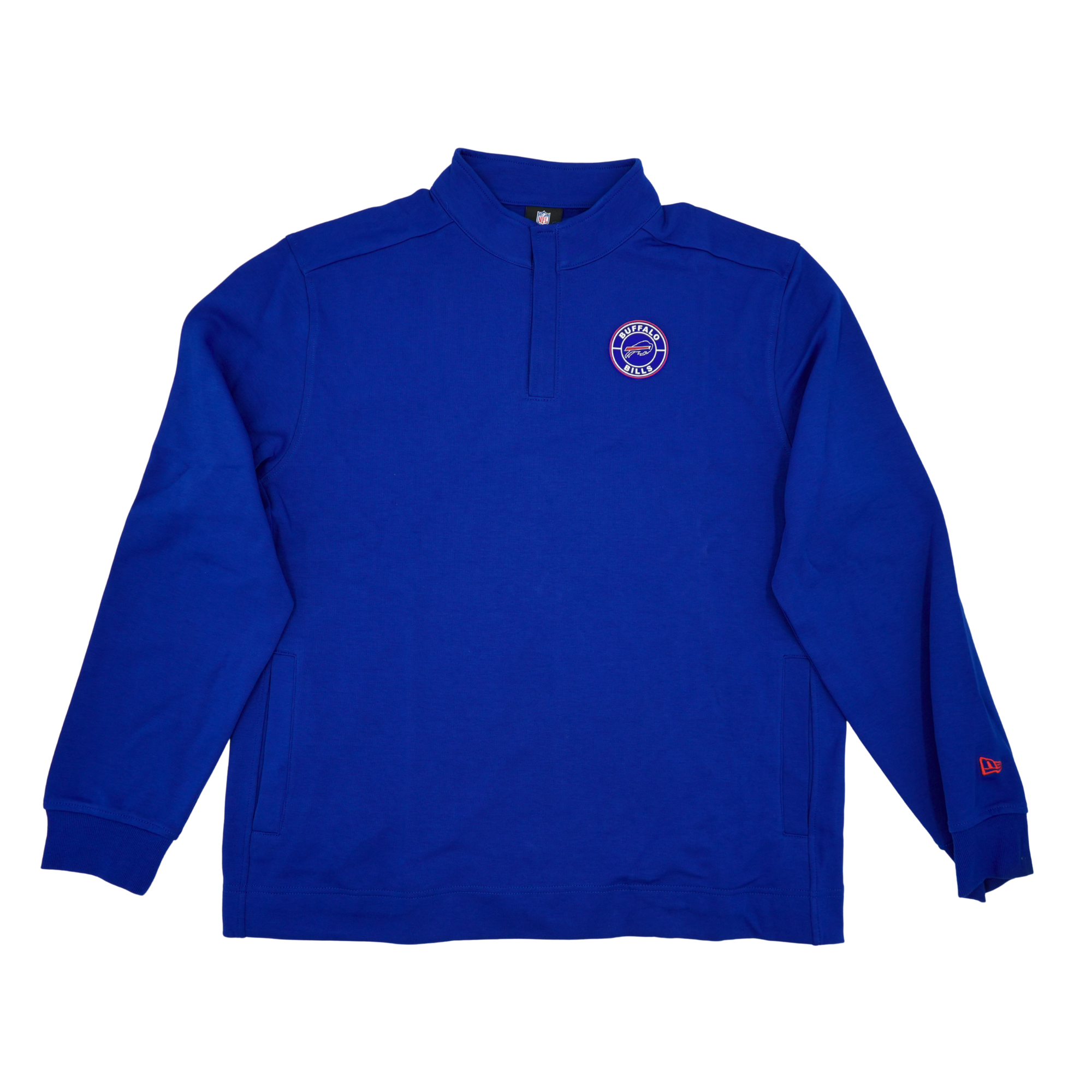 New Era Buffalo Bills Blue Quarter Zip Pullover