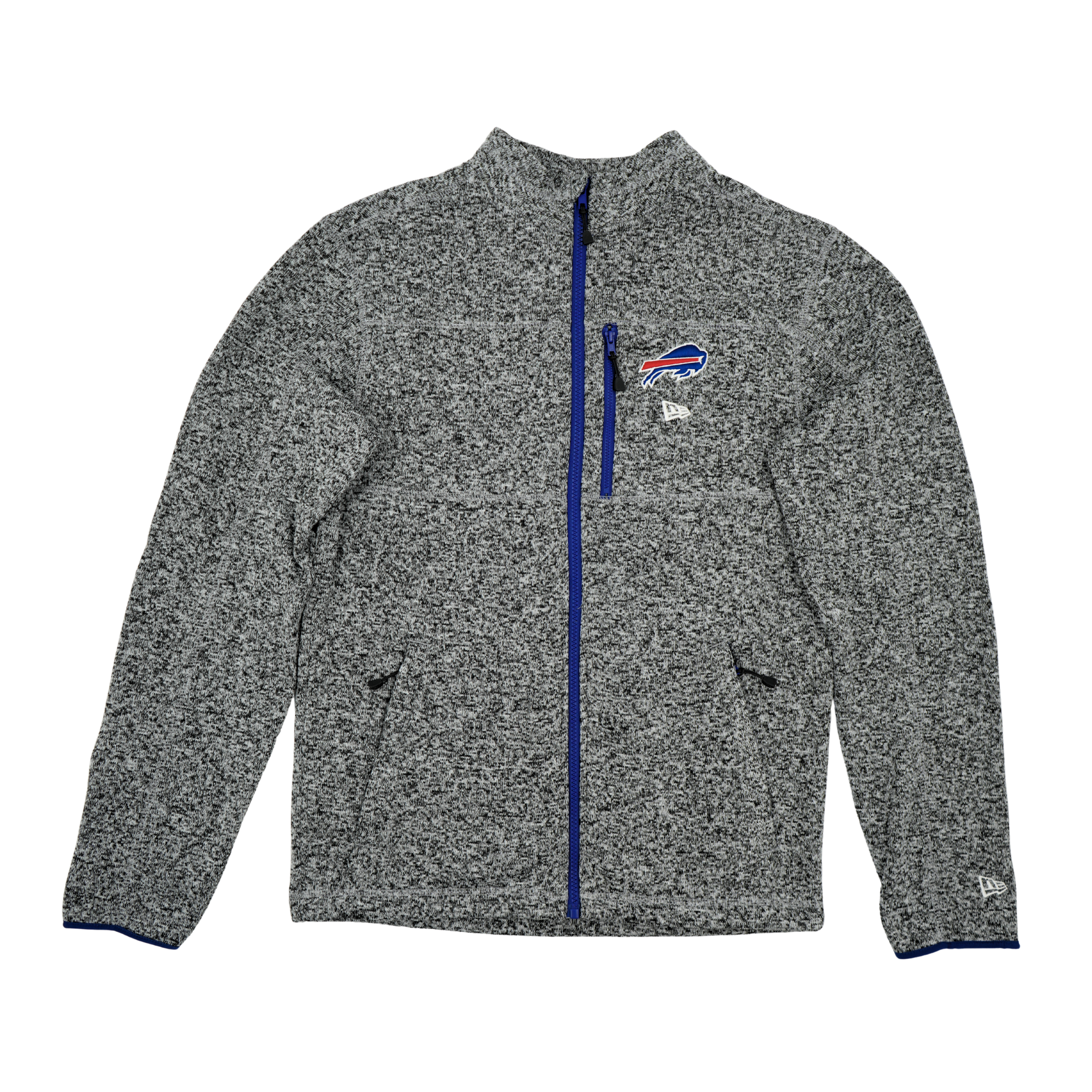 New Era Buffalo Bills Heather Gray Full Zip Jacket