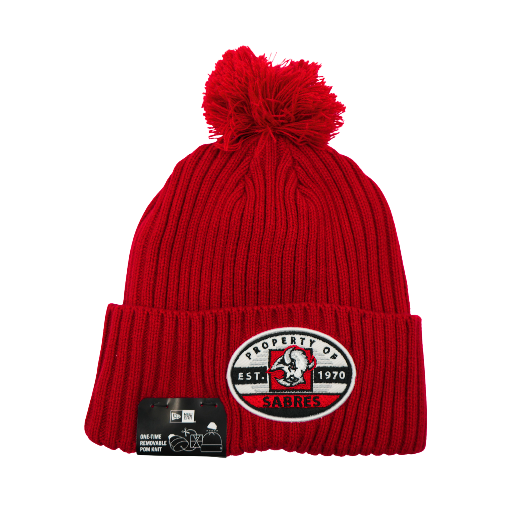 New Era Buffalo Sabres Alternate Logo Property of Knit Pom